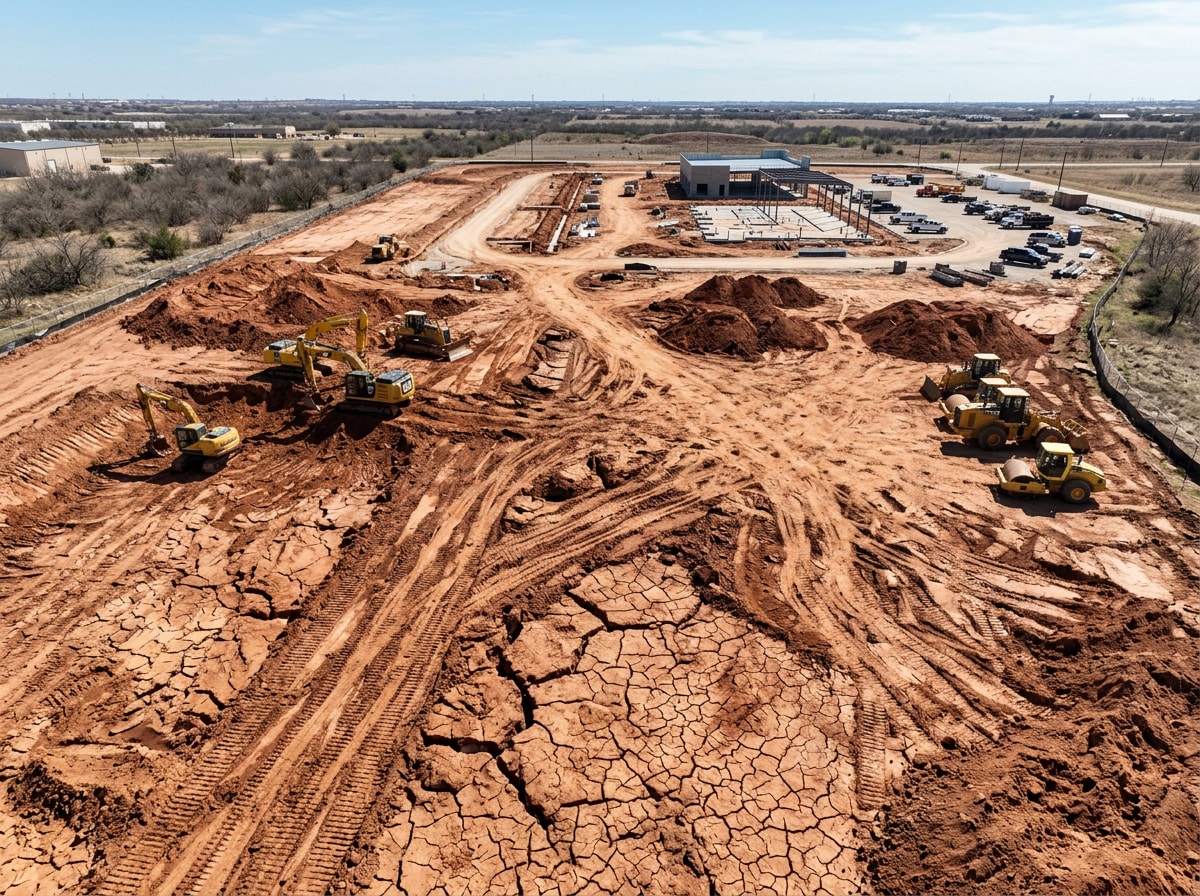 Map illustrating expansive clay soil zones across the Dallas-Fort Worth area